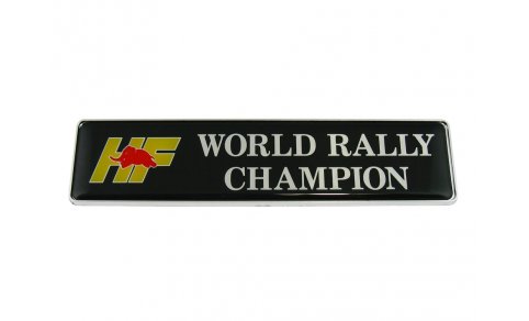 Emblema HF integrale WRC nero/argento OE 82487410