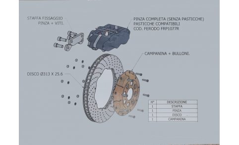 impianto freno delta gruppo A