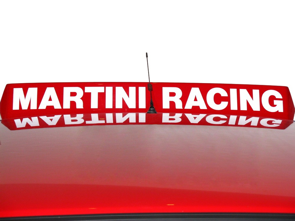 Adesivo MARTINI RACING alettone sopra