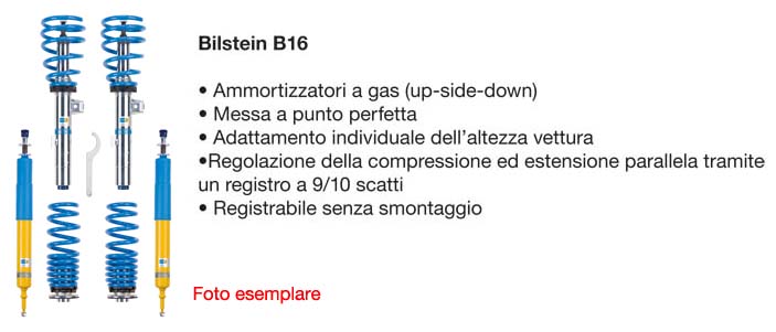 Bilstein PSS10 (B16) regolabile in altezza e taratura 10 scatti